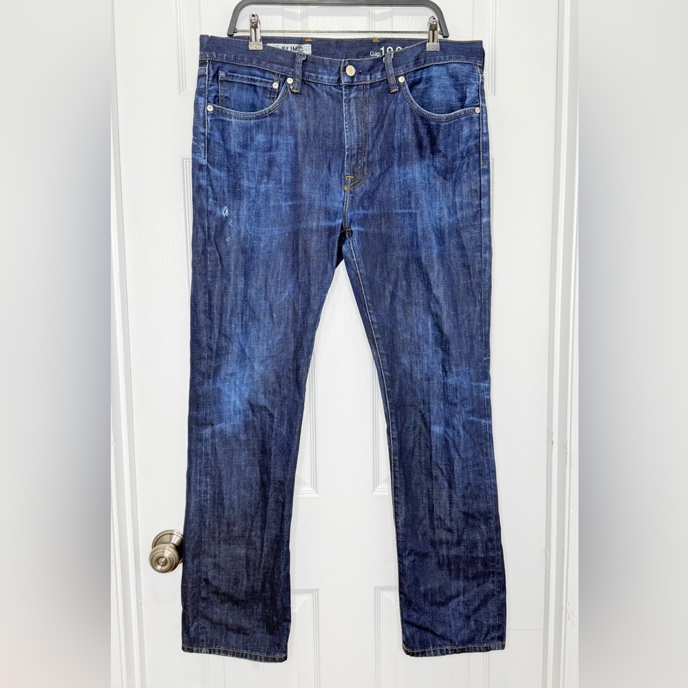 Men's Gap Slim Blue Denim Jeans - Slim 36X32